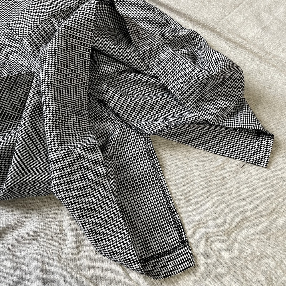 Michele VTG 90s Houndstooth Jumper Overall Dress Sz 6 Sleeveless Academia - Picture 7 of 12